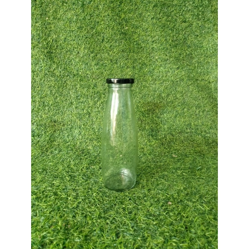 Chai Thủy Tinh Nắp Thiếc 200ml, 250ml, 300ml, 500ml,1000ml (Chai trơn, không in hình) - Đựng sữa hạt, nước ép, detox
