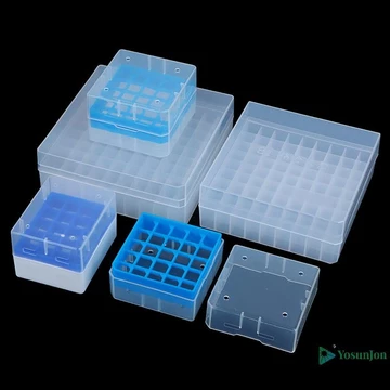 Yosunjon] Giá đỡ ống nghiệm bằng nhựa Hộp đựng ống ly tâm có nắp ống ly tâm Hỗ trợ đồ dùng phòng thí nghiệm MỚI