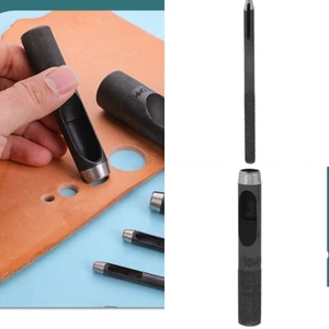 Treeling Da Lỗ Đấm Dụng Cụ Thép Rỗng Da Đấm Dụng Cụ Da Dụng Cụ Làm Việc Lỗ Tròn Puncher Cho Leathe
