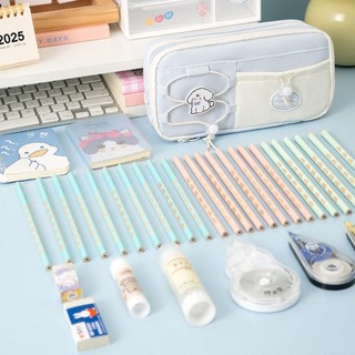 Bút Chì MEGOCE, Túi Đựng Bút Dung Tích Lớn Chống Bụi Bẩn, Phim Hoạt Hình Đa Năng Chín Lớp Văn Phòng Phẩm Tổ Chức Trường Học Văn Phòng