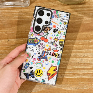 GLITTER Smile Tags Ốp Lưng Phone Case For Cho Samsung Galaxy S26 25Ultra S25Plus S25 S24 S23 S22Ultra S24 23Plus Vỏ Mềm Bảo Vệ Chống Sốc