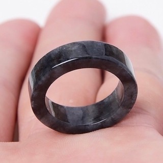 💦[1515 Người Đã Thu Thập] Nhẫn Ngọc Đen Jadeite Nhẫn Cặp Nhẫn Đơn Giản Nhẫn Cảnh Đá Ngọc Đá Kích Thước Nhẫn Tùy Chọn