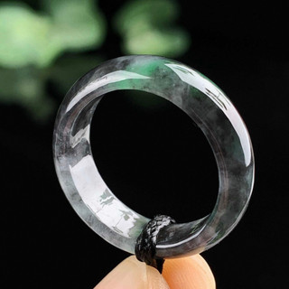 Nhẫn Ngọc Tự Nhiên, Gà Đen, Tranh Mực, Cặp Đôi, Unisex
