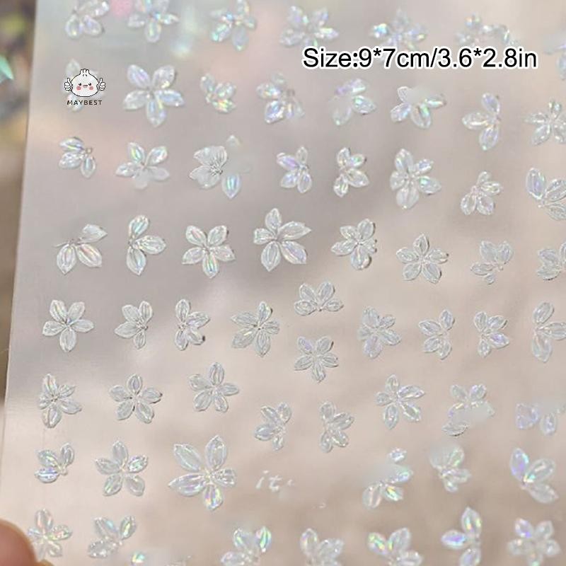 Maybest 1 Miếng Dán Móng Tay 5 Miếng Hoa Nhỏ Tươi Nhỏ Màu Hoa Decal Móng Tay DIY Móng Tay Nghệ Thuật Trang Sức Dụng Cụ Làm Móng Tay {VN}