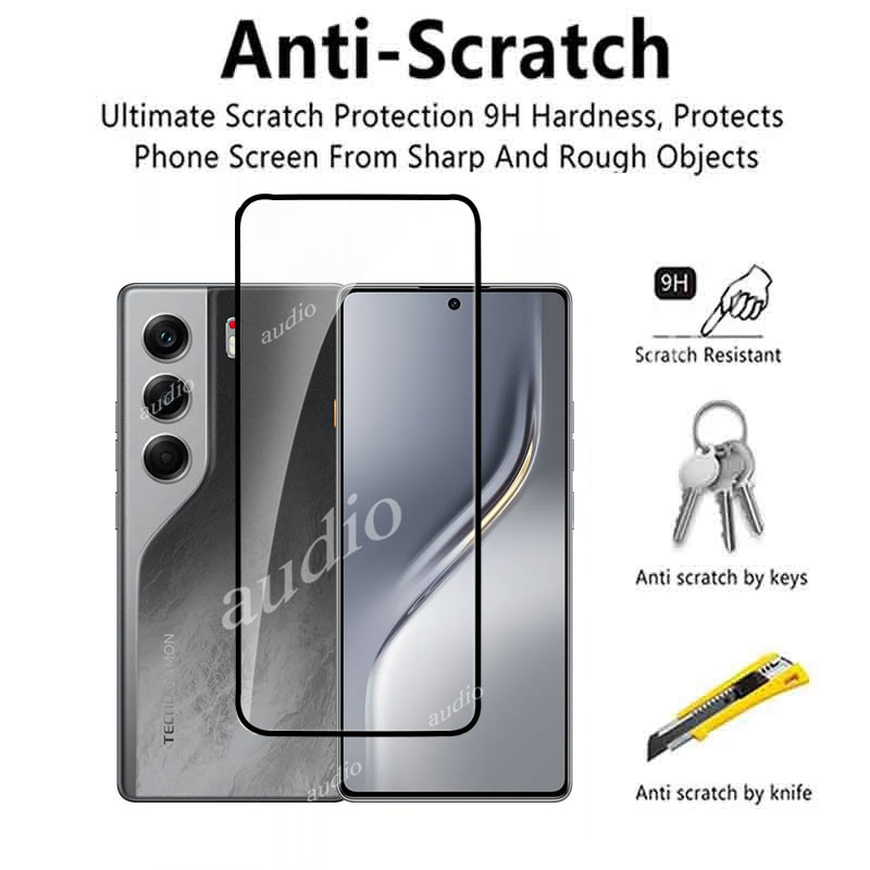 Tecno Camon 40 4G 3 Chiếc Kính Cường Lực Cho Tecno Camon 40 Tecno CAMON40 4G Bảo Vệ Màn Hình Điện Thoại Vỏ Kính Bảo Vệ Phim Cho Tecno Camon 40 Tecno CAMON40 4G 9H HD Chống Trầy Xước