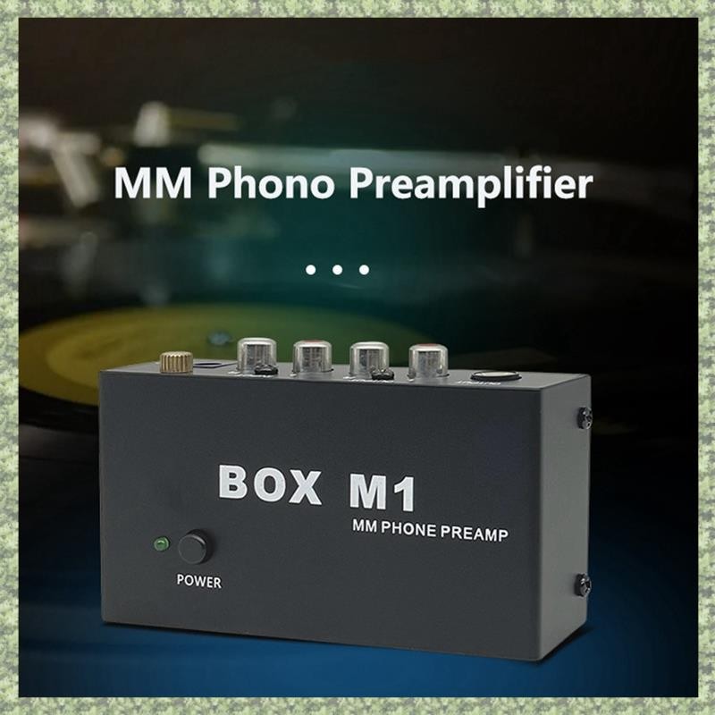 (C Z G L) Box M1 mm Phono Preamp cho bàn xoay Máy ghi âm thanh nổi Mini HiFi với bộ khuếch đại tai nghe
