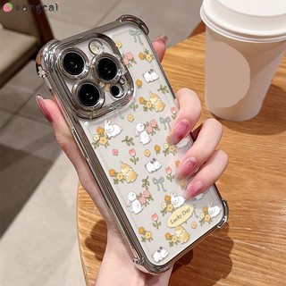 Dành Cho Xiaomi 17T Pro 17 Civi 5 Poco X8 F8 Pro Max Ultra C85x C81 M8 M7 4G 5G Vỏ Điện Thoại Thỏ Dễ Thương Thỏ Thỏ Hoa Nơ Nơ Nơ Nhãn Hoạt Hình Vỏ Mềm Chống Sốc