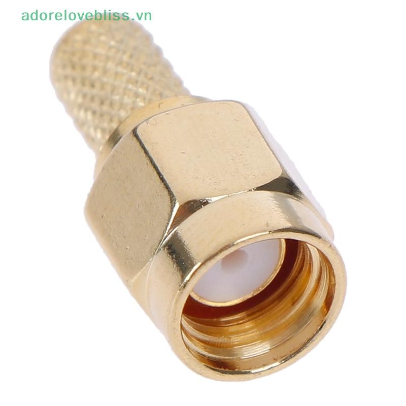 Thêm 5 chiếc sma nam cắm rf đầu nối đồng trục uốn cho rg58 rg142 rg400 lmr195 BSS