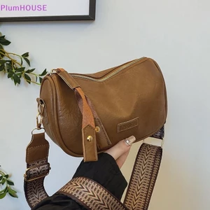 PlumHOUSE Vintage Nhỏ Messenger Túi Nữ Da Đơn Giản Túi Đeo Vai Nữ Thời Trang Ví Nữ Túi Xách Túi Đeo Ngang VN