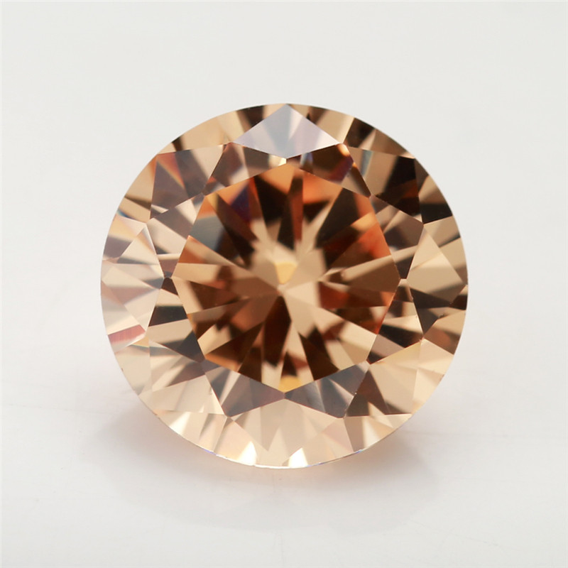 Tròn cắt CZ 4mm - 10mm từ đá Cubic Zirconia, bộ 15/30 viên cho trang sức DIY