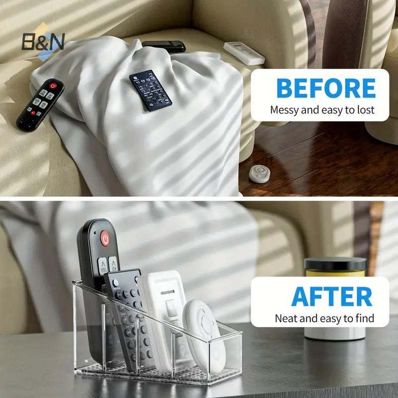 B & N 4 Lưới Sắp Xếp Điều Khiển Từ Xa Tivi Giá Đỡ Từ Xa Cho Bàn Đa Năng Để Bàn Hộp Bảo Quản Phòng Ngủ Nhà Tổ Chức.