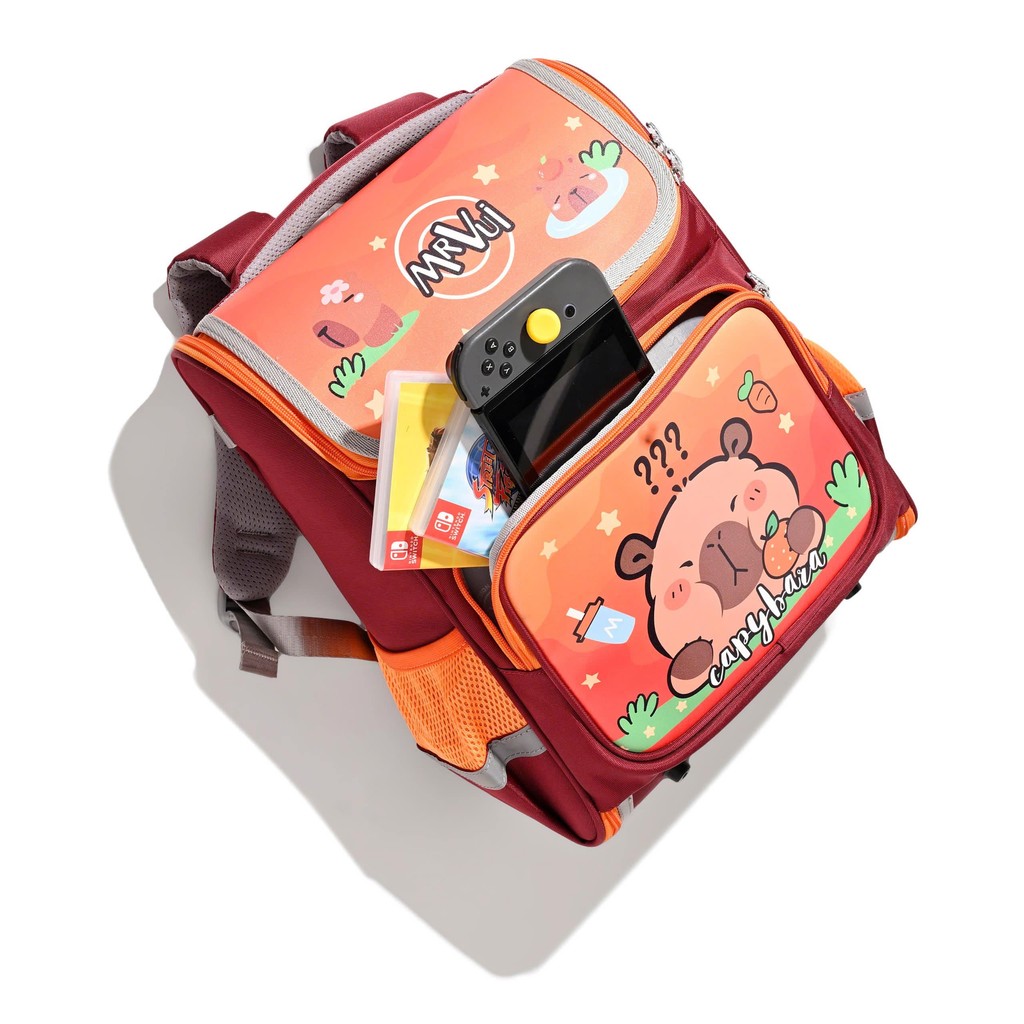 Ảnh Balo chống gù lưng Mr.Vui BLCG 993, cặp cho bé trai, bé gái đi học cấp 1, học tiểu, chống thấm 1