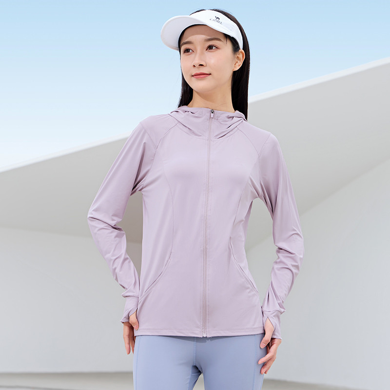 Ảnh CAMEL CROWN Thể Thao Ice Silk Chống Nắng Quần Áo Nữ Áo Cardigan Chống Tia Cực tím Quần Áo Nhanh Khô 1
