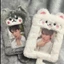 BAMBOOB Sang Trọng Photocard, Phim Hoạt Hình Gấu Xe Buýt Cửa Tay Áo, Hình Ảnh Thần Tượng Động Vật Dễ Thương Nhiều Phong Cách Túi Đựng Thẻ Học Sinh Mặt Dây