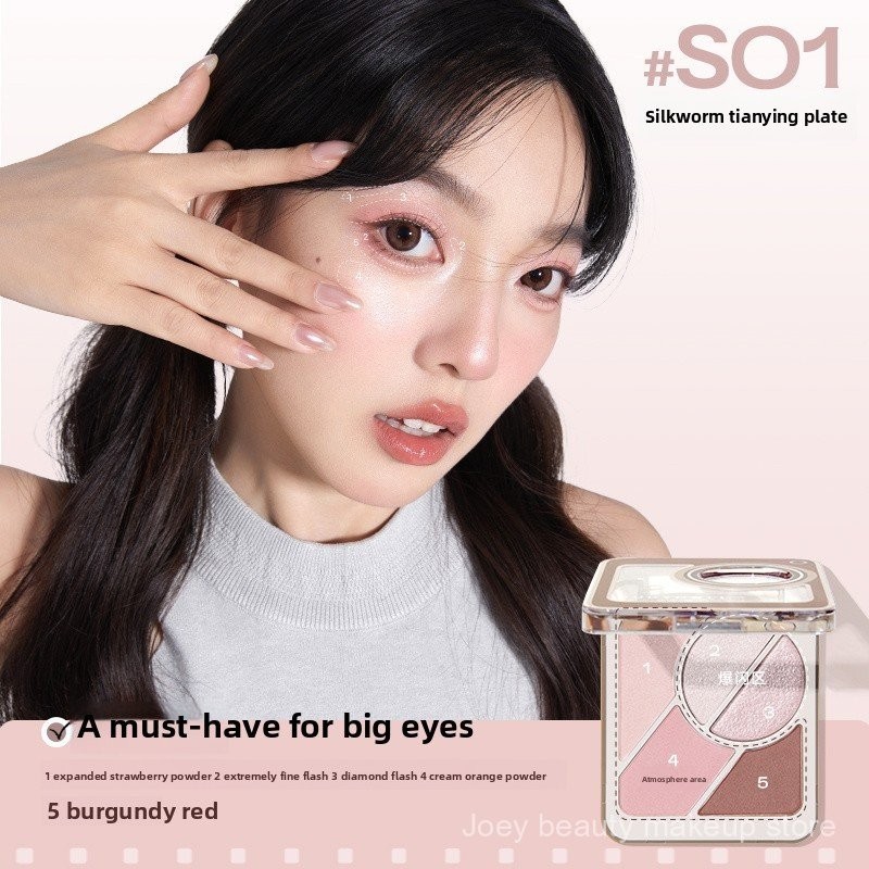 Bảng phấn mắt toàn diện cho lông mày Judydoll, bảng phấn mắt tạo khối, highlight mờ, flash BVQE