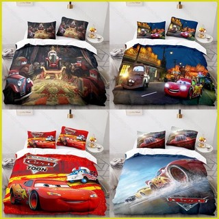 PS1 Ô Tô Lightning McQueen Doc Hudson 3in1 Bộ Chăn Ga Gối Chăn Ga Gối Phòng Ngủ Có Thể Giặt Phù Hợp Với SP1
