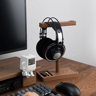Headphone Stand Wood Wooden Headset Stand for Desk Rustic Desktop Headphone Hanger Universal Headphone Holder for fotvn