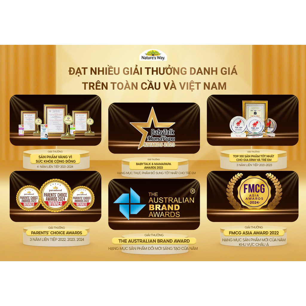 Viên Uống Sắt Hữu Cơ, Sắt Bầu Nature’s Way High Strength Iron Cung Cấp Vitamin C Và B12 Hỗ Trợ Chuyển Hoá Năng Lượng