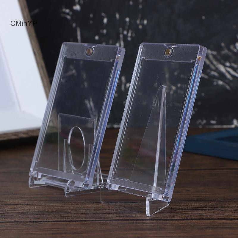 Cminyp 1 Bộ 35PT Giá Đỡ Thẻ Từ Tính Thẻ Hỗ Trợ Bảo Vệ Tay Nhựa Cứng Giao Dịch Màn Hình Hiển Thị Thể Thao Yugioh Thẻ Glory