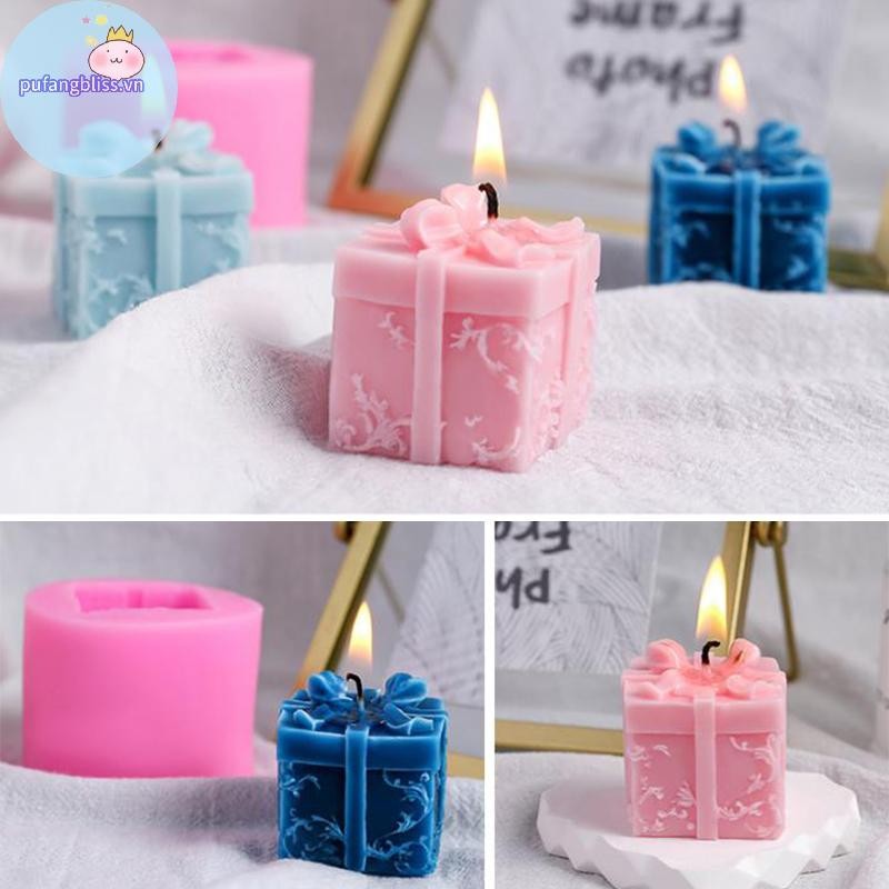 Pufangbliss DIY Khuôn Xà Phòng Handmade Khuôn Quà Tặng Giáng Sinh Khuôn Silicon VN
