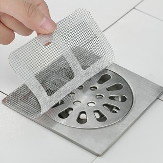 Lưới Lọc Rác Chống Tắc Set 10 Miếng Lọc Rác Nhà Tắm Miệng Cống Thoát Nước Chặn Côn Trùng 10x10cm ALINE