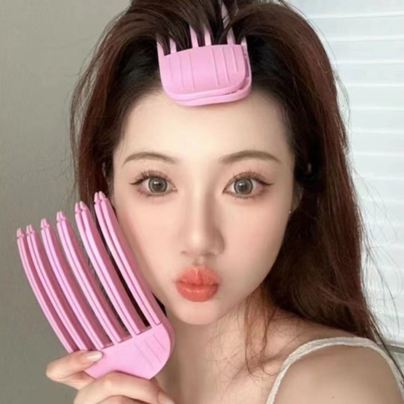 Lược Tạo Kiểu Tóc Tự Nhiên Lông Tơ Lông Tơ Bàn Chải Tóc Cao Cranial Top Lược Lười Người Không Dấu Vết Kẹp Tóc
