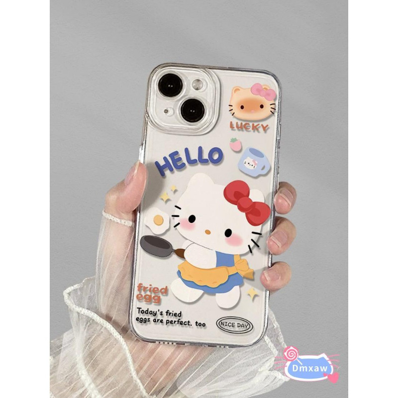 Ốp Điện Thoại Mèo Kitty Hoạt Hình Dễ Thương Cho Realme V30 V30T V25 V23 V23i V20 V13 V5 X7 Pro Max Ultra C1 Q5 Q3 Q2 Pro Q5i Q3i Q3S Q3T Narzo 30 5G Vỏ Bảo Vệ Chống Rơi
