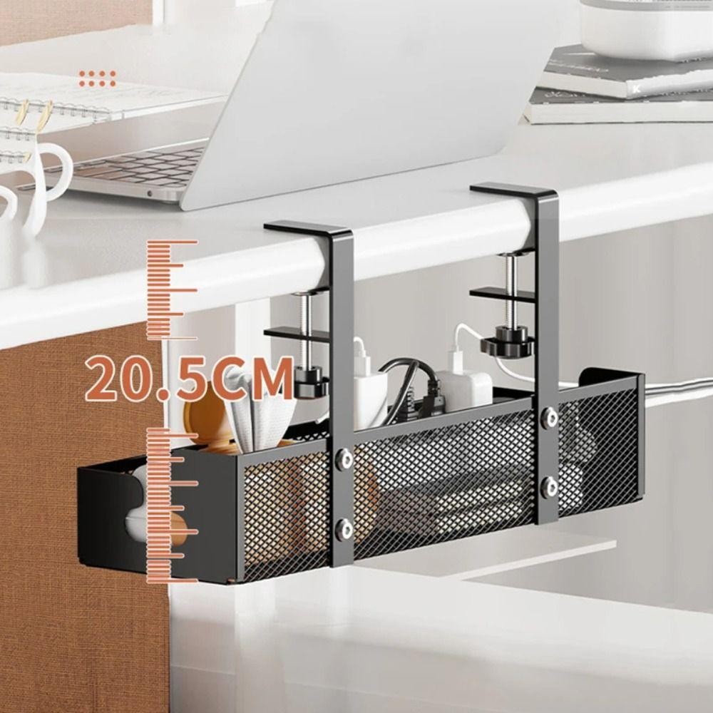 Awngd Dưới Giá Để Đồ, Kệ Không Khoan Cáp Quản Lý Khay, Dưới Bàn Phụ Kiện Lưu Trữ Bàn Làm Việc Bằng Thép Carbon Để Bàn Dây Tổ Chức
