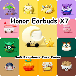 [imamura] Dành cho tai nghe Honor Earbuds X7 Vỏ silicon mềm hoạt hình Vỏ tai nghe đơn giản NO.3