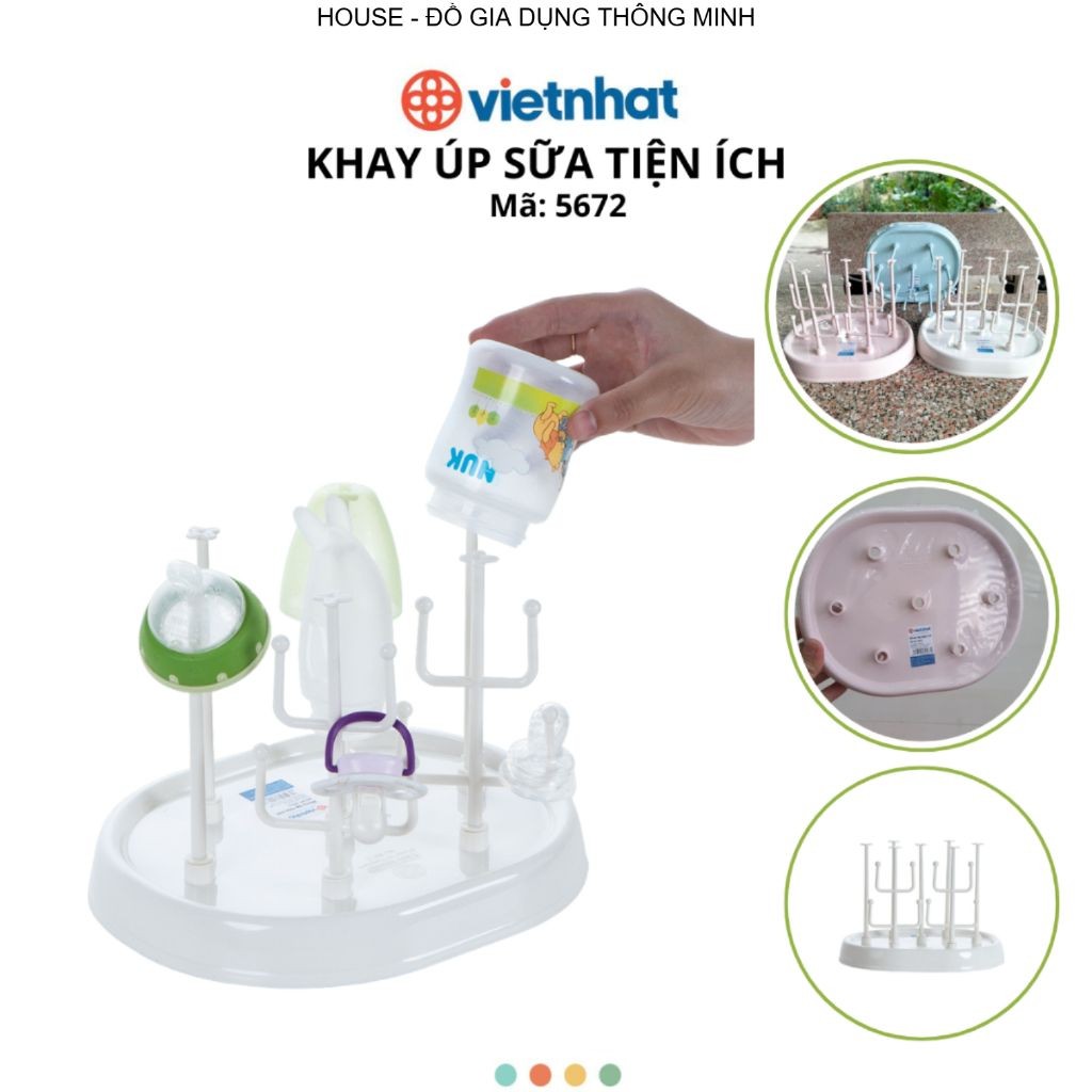 Khay úp bình sữa tiện ích Chính Hãng VIỆT NHẬT (Mã 5672)