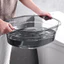 Chậu giặt đồ trong suốt kèm tấm chà quần áo thông minh chất liệu nhựa PET chịu lực tốt siêu bền