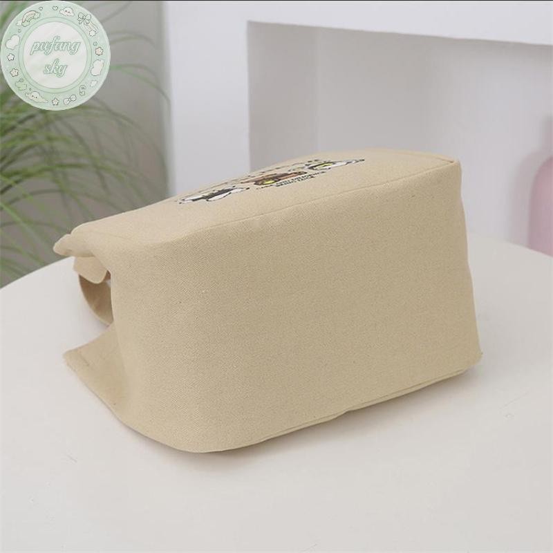 Pusky Hoạt Hình Dễ Thương In Họa Tiết Vải Túi Xách Đa Năng Nhân Viên Văn Phòng Túi Cơm Trưa Túi Tote VN