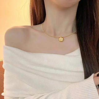 Châu Âu Mỹ ins Phong Cách Mới Kim Cương Chải Nhỏ Hoa Vàng Hoa Phù Hợp Với Nữ