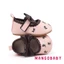Mg-baby Girls Mary Jane Flats Dễ Thương Thêu Hoa Đầm Giày Chống Trơn Trượt Sơ Sinh Cũi Giày