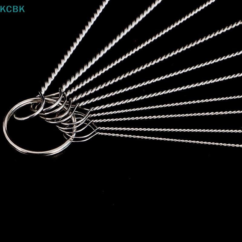 [Kc] Bộ cọ làm sạch ống hút tóc mềm không gỉ Bộ lông Nylon Ống hút chai ống [BK]