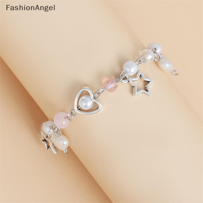 Fashionangel Độc Đáo Nơ Trái Tim Hoa Handmade Đính Hạt Vòng Tay Thời Trang Có Thể Điều Chỉnh Cho Nữ Bé Gái Tinh Tế Vòng Tay Quà Tặng VN