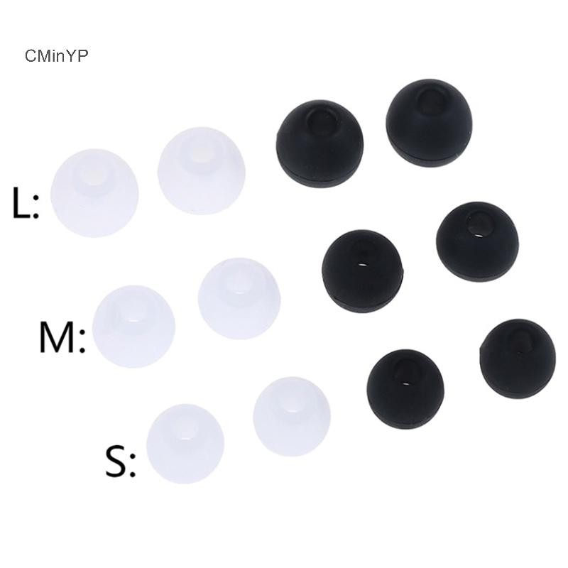 Cminyp 6 Cặp / 2 * (S + M + L) Miếng đệm tai bằng cao su silicon Miếng đệm tai nghe nhét tai đa năng Tai nghe thay thế Tai nghe nhét tai Đệm vinh quang