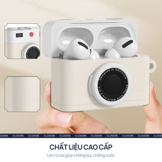 Ốp AirPods Pro 3 Silicone Hình Camera Retro Kèm Móc Khóa