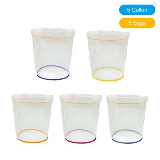 Bộ 5 túi lọc 1 gallon túi bong bóng micron dây rút