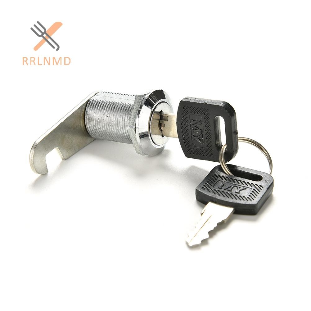 Rrlnmd 1 x 16mm 20mm 25mm 30mm Cửa Tủ Chữ Hộp Ngăn Kéo Tủ Khóa Với 2 Phím MỚI