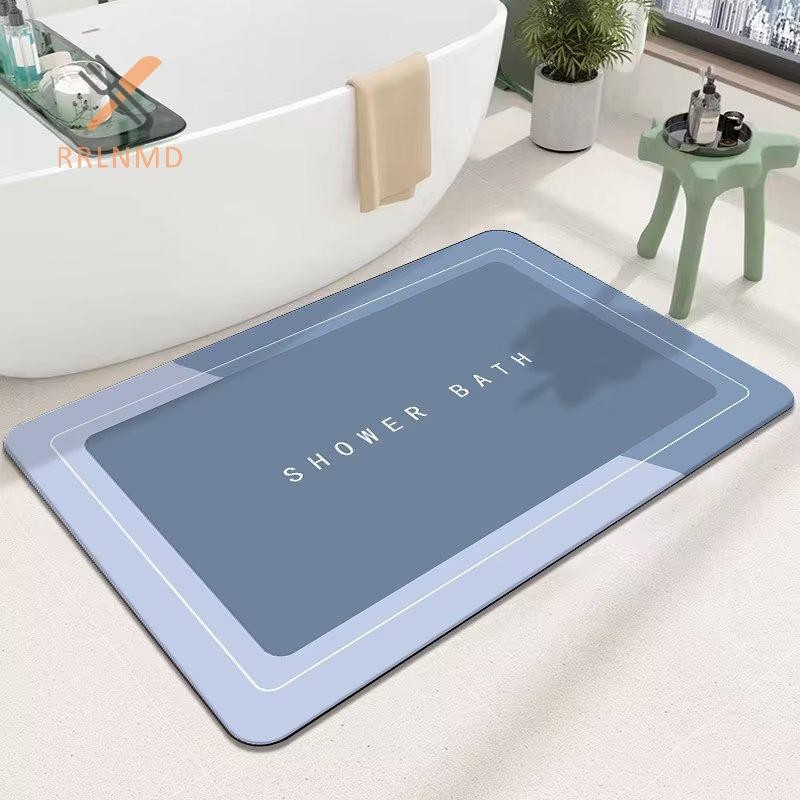 Rrlnmd Thảm tắm phòng tắm thấm hút Thảm tắm chống trượt Thảm tắm khô nhanh Thảm tắm lối vào nhà bếp Thảm chùi chân Thảm trải sàn nhà Thảm trải sàn bồn tắm MỚI