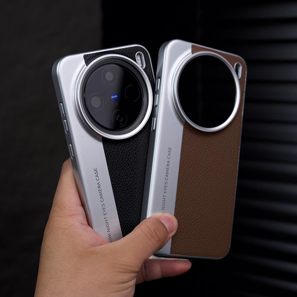 Thời Trang Sáng Tạo Camera Da Mờ Mạ Pc Ốp Chống Sốc Cho VIVO X200 PRO X200 PRO Min X200 Vỏ Bảo Vệ Điện Thoại Toàn Bộ Chống Rơi