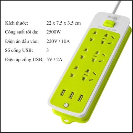 Ổ cắm điện đa năng thông minh có cổng usb, Ổ điện đa năng chống giật