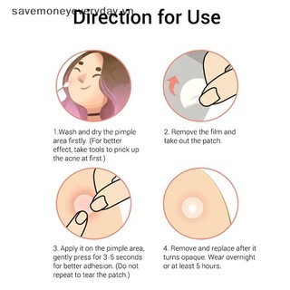 [savemoneyeveryday] 96 Miếng dán miếng dán Hỗ trợ giảm mụn Paw Acne Pimple Patch Treatment Pimple Remover Tool Blemish Spot Facial Mask SkinCare Hidden Pimple [vn]