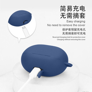Cho SoundPEATS Air 5 Pro Vỏ Tai Nghe Silicon Màu Trơn Vỏ Mềm Tai Nghe Chống Sốc Vỏ Bảo Vệ Có Móc