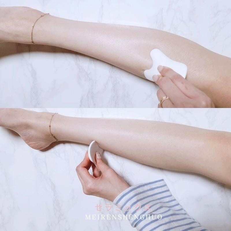 Bảng Gua Sha Gốm Cát Sống Động Nhật Bản Đá Massage Mặt Gua Sha Gốm Vi Tinh Thể Dụng Cụ Gua Sha Mặt và Chân VWLM