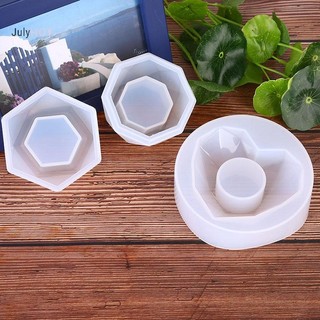 Julyhot Cây Chậu Hoa Khuôn Silicon Nhựa Dính DIY Nến Khuôn Dụng Cụ Trang Sức Massivedeals