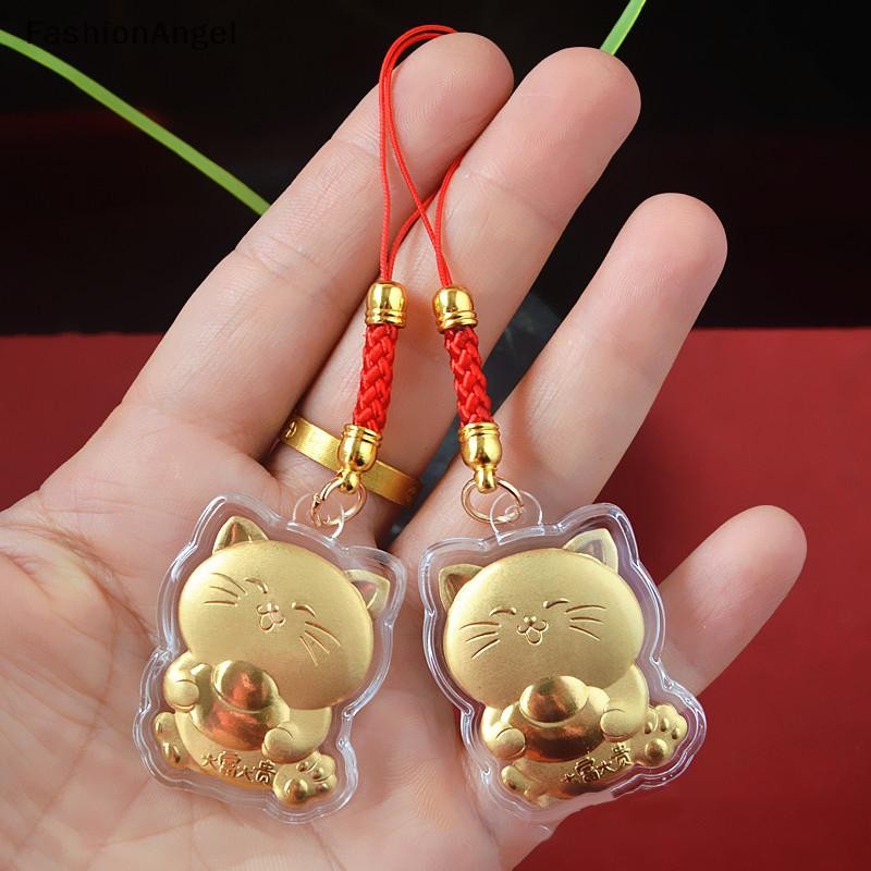 FashionAngel Mới Chúc May Mắn Yuanbao Điện Thoại Dây Xích Camera Chìa Khóa Dây Dễ Thương Dây Móc Khóa Quà Tặng Năm Mới VN