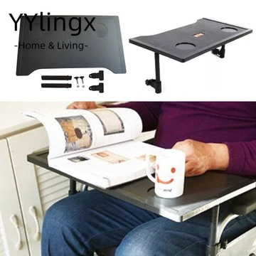 Bàn khay xe lăn YYLINGX, Giá đỡ cốc nhẹ có thể tháo rời, di động Dễ dàng lắp đặt Bàn ăn xe lăn chống nước Phụ kiện xe lăn