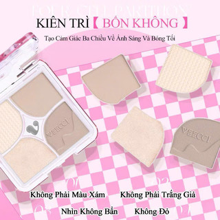 [NEW] Bảng Phấn Bắt Sáng Và Tạo Khối VEECCI Tự Nhiên Lâu Trôi Chống Nước 8.6g Bản Mới